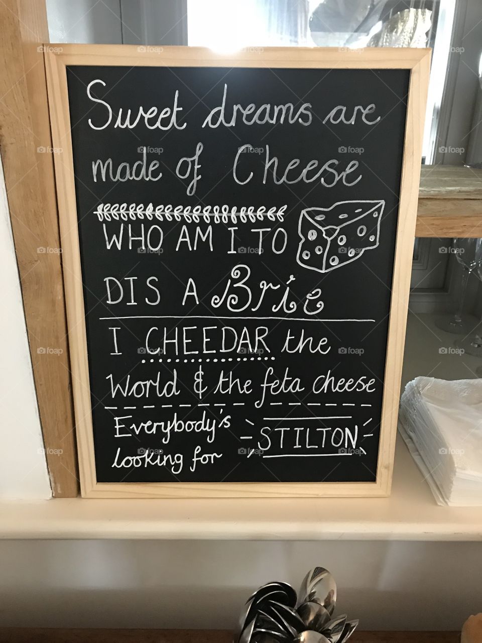 Cheese menu 