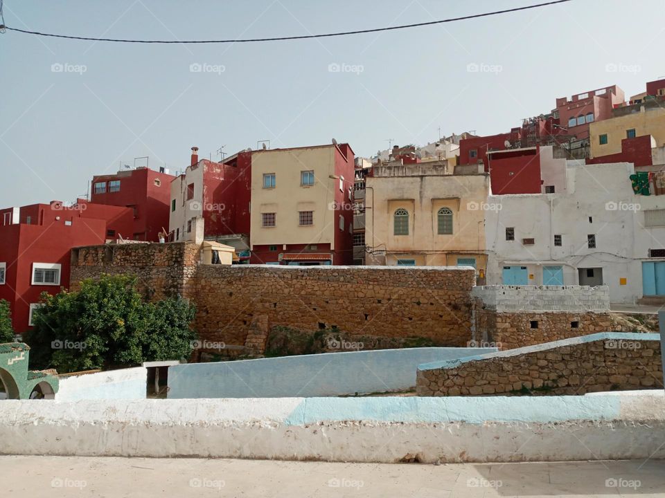 Ancien building in village Bhalil of morocco