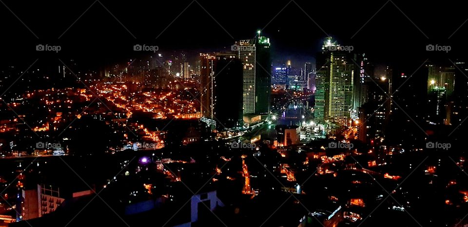 #nightlife #citylights #manila #skyscrapers