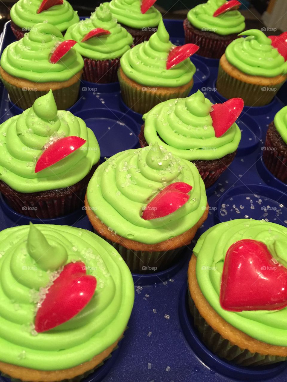 Grinch Cakes