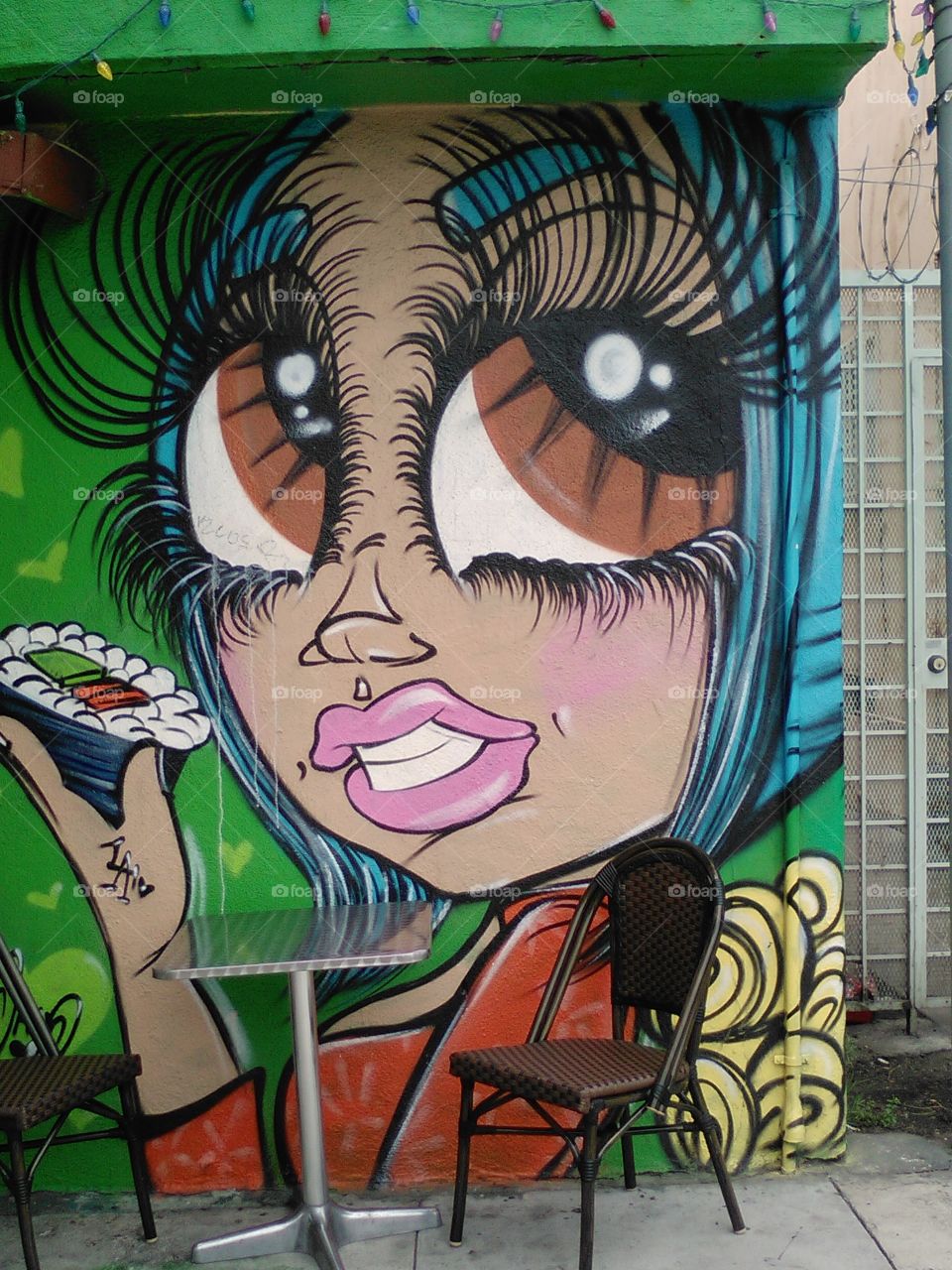 street art. mural painting in Hollywood