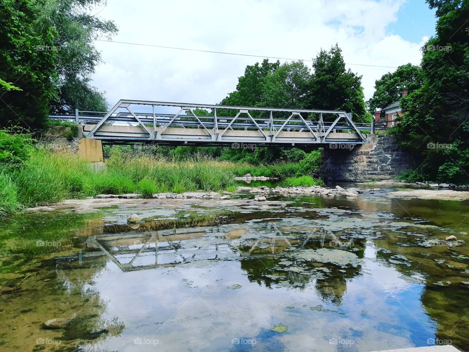 reflections in the water