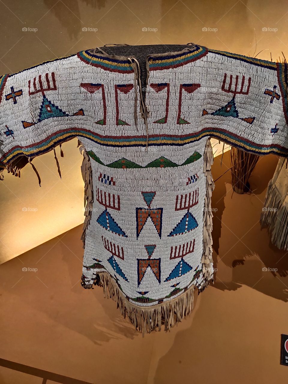 North American Indians cloth with symbols