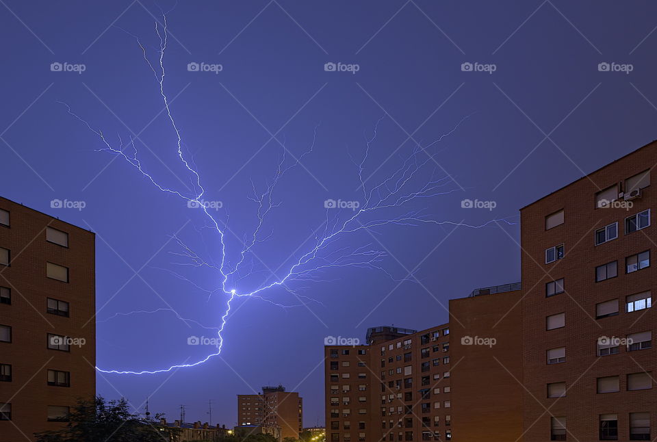 Lightning in the city