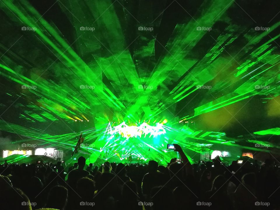 Lightshow at Martin Garrix gig