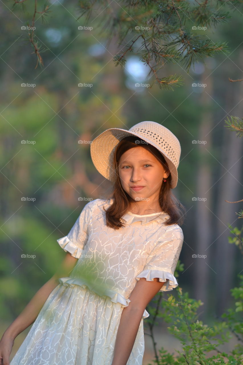 portrait of a girl in the Forest
