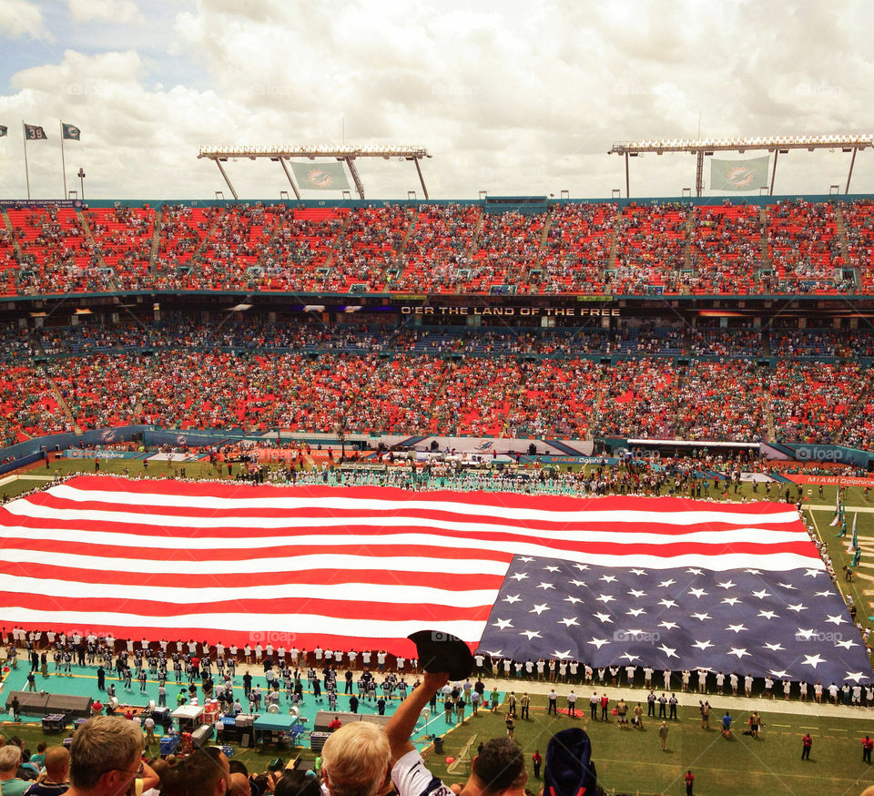 Flag, Competition, Soccer, Stadium, Football