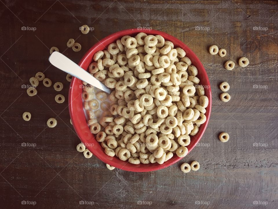 Bowl of breakfast cereal