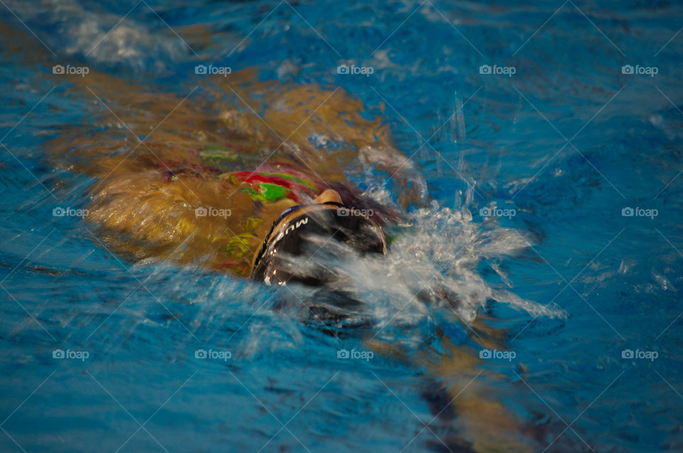 swimmer athlete in pool