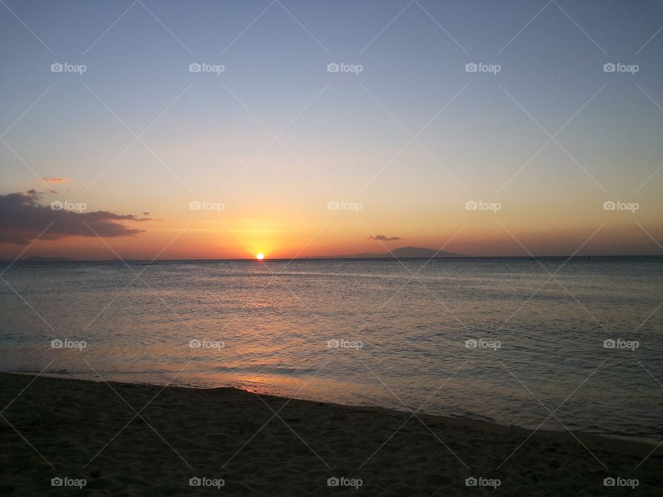 when the sun sets perfectly