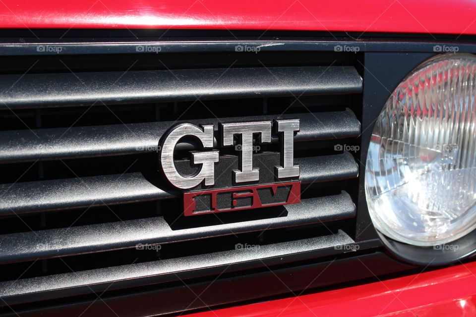VW Golf mkII GTI badge