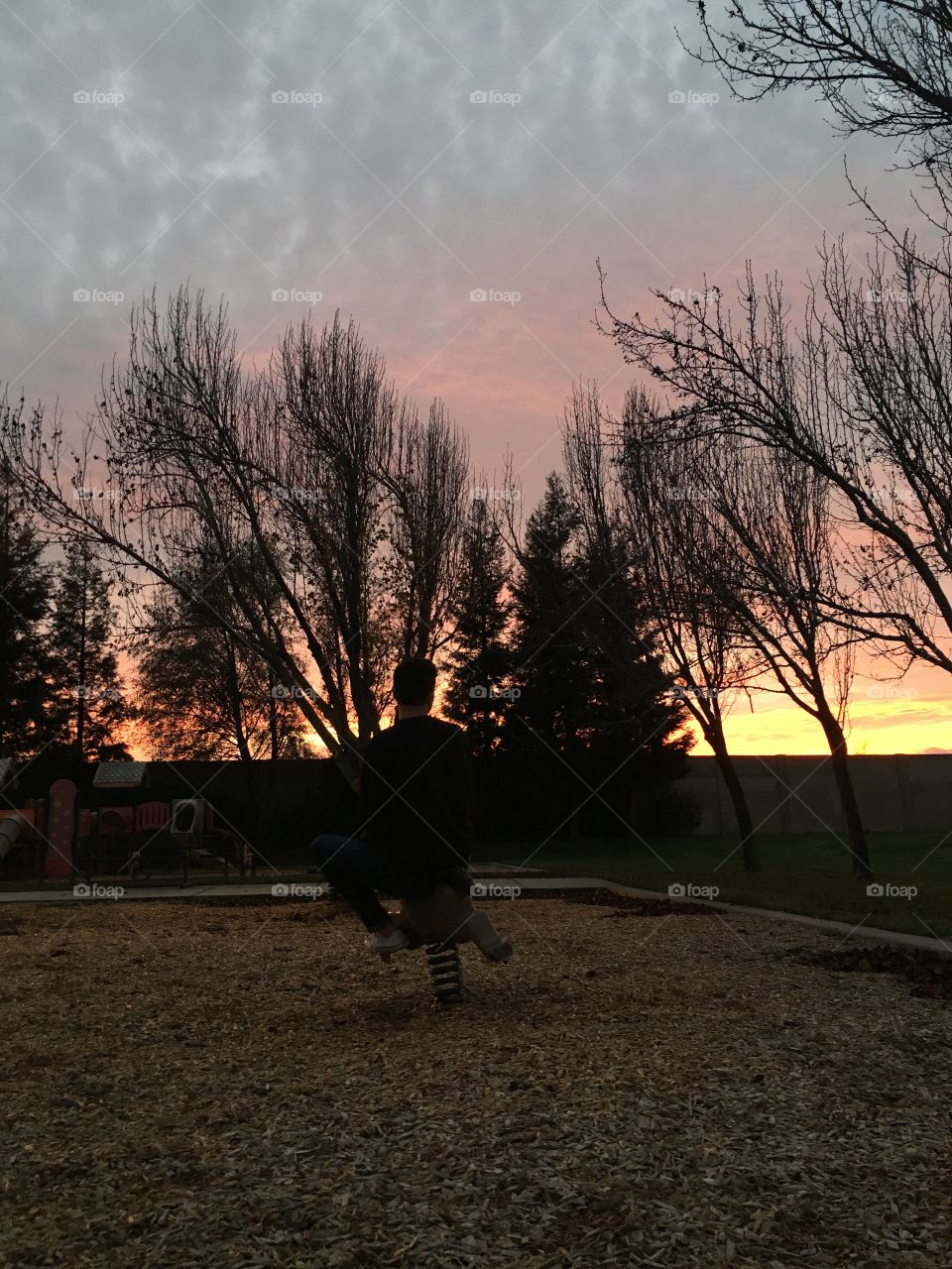 Sunsets in the playground