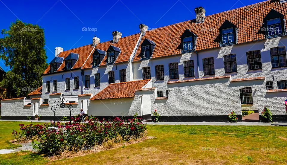 At the beguinage of Diksmuide, Belgium.
