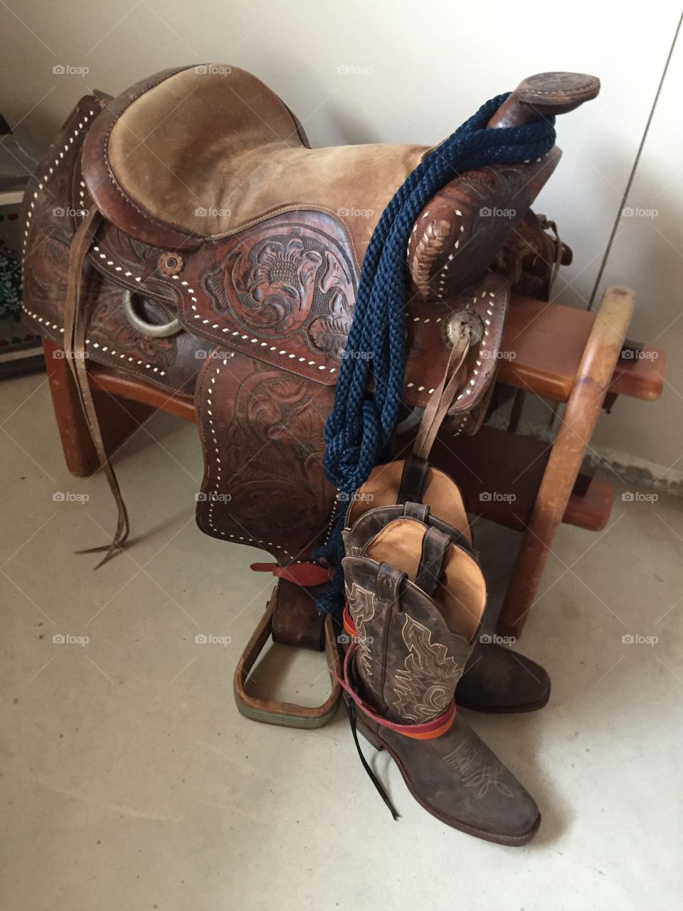 Leather and suede the cowgirls gear