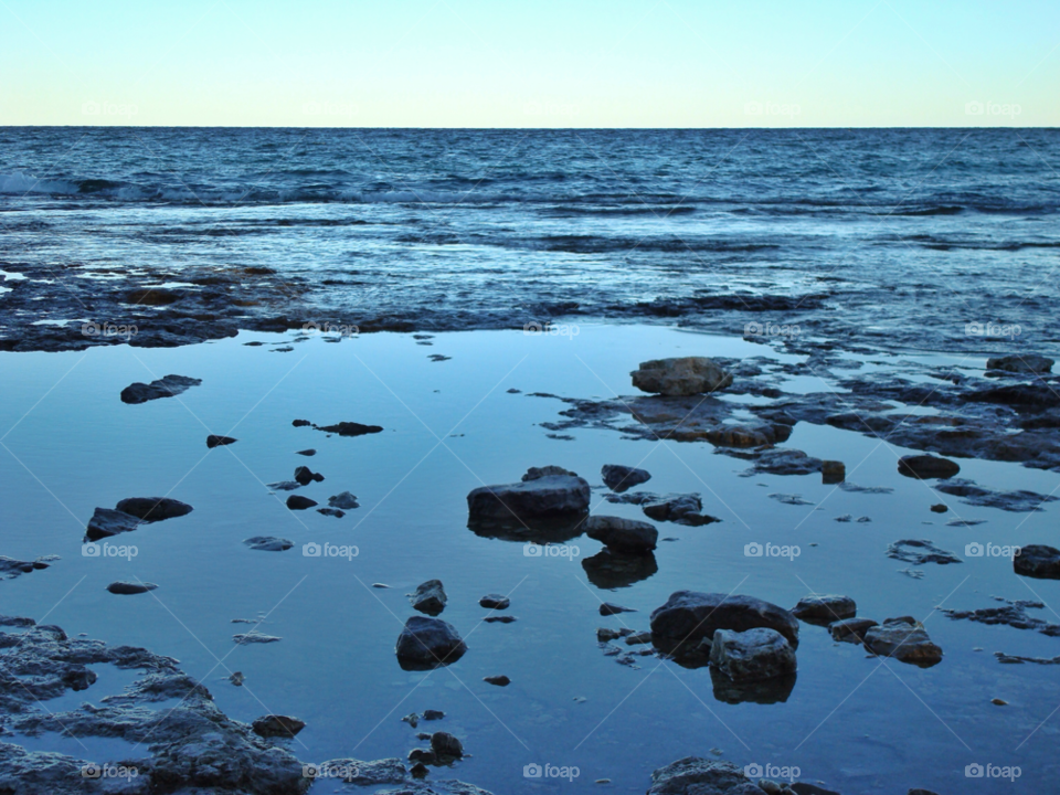 water lake bay rain by somebeach