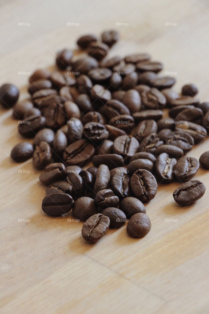 Close up coffee beans