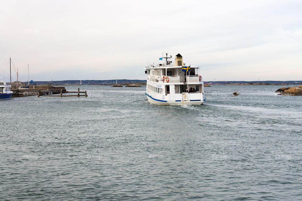 Taking the local ferry to the archipelago of Gothenburg 