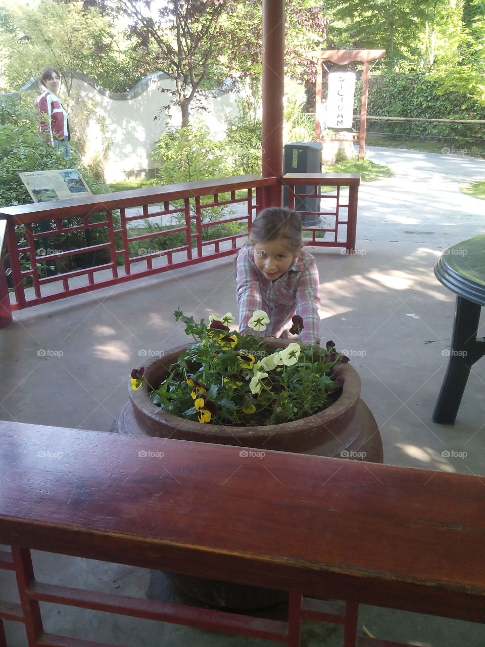 People, Child, Garden, Table, Seat