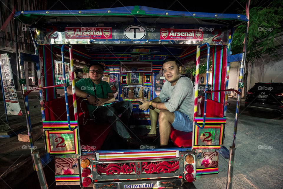 Tuk tuk taxi in Thailand 