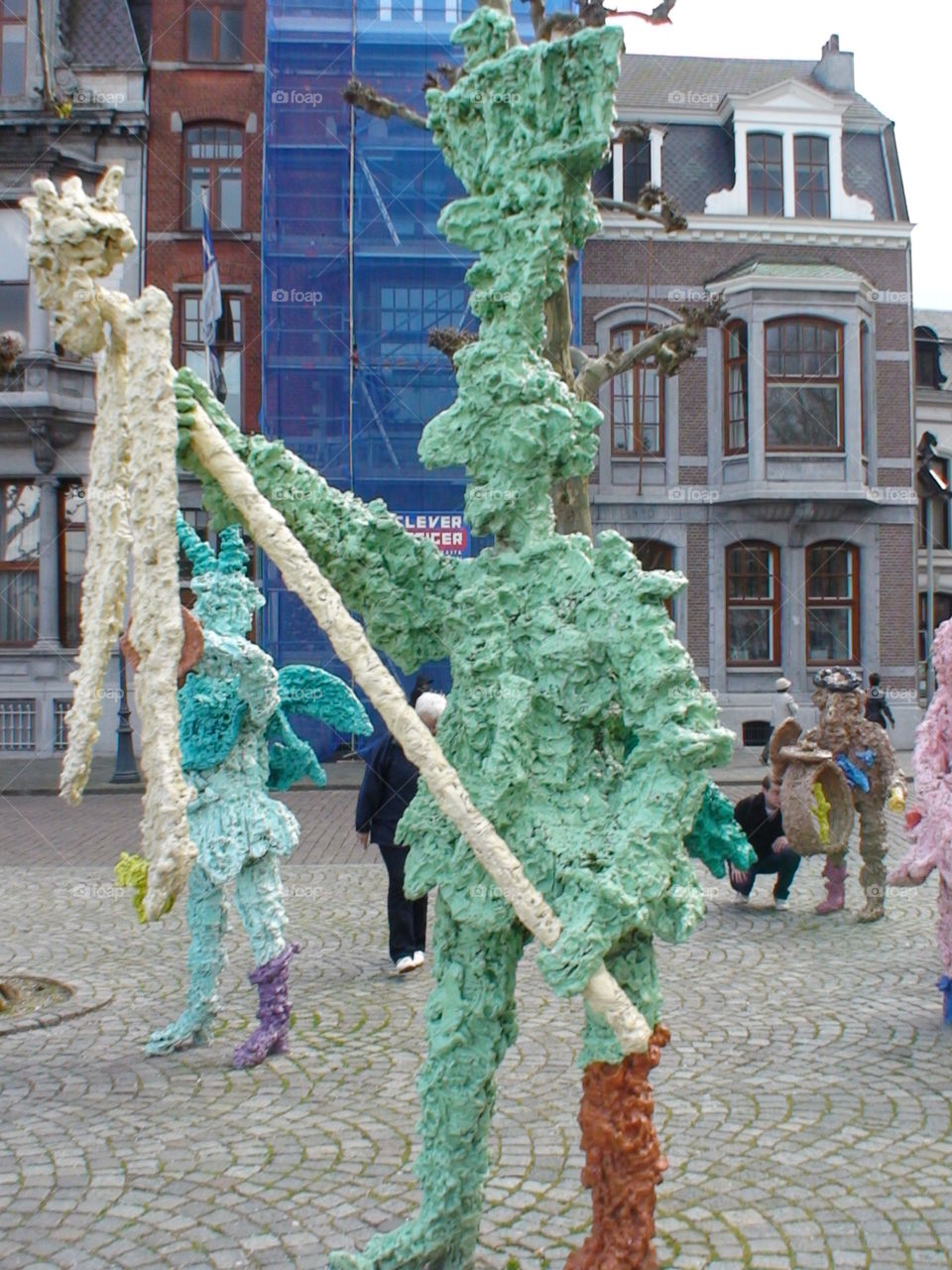 green sculpture