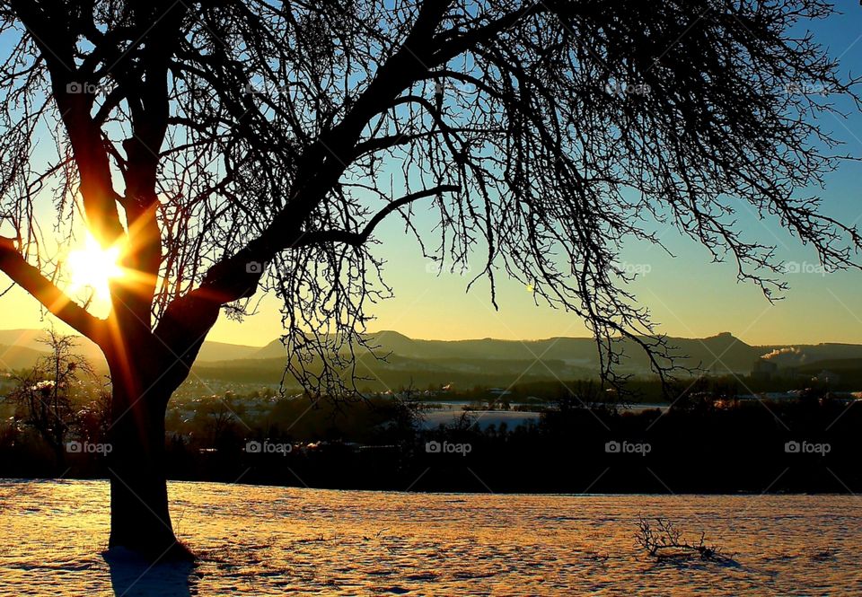 Sonnenaufgang in Nürtingen