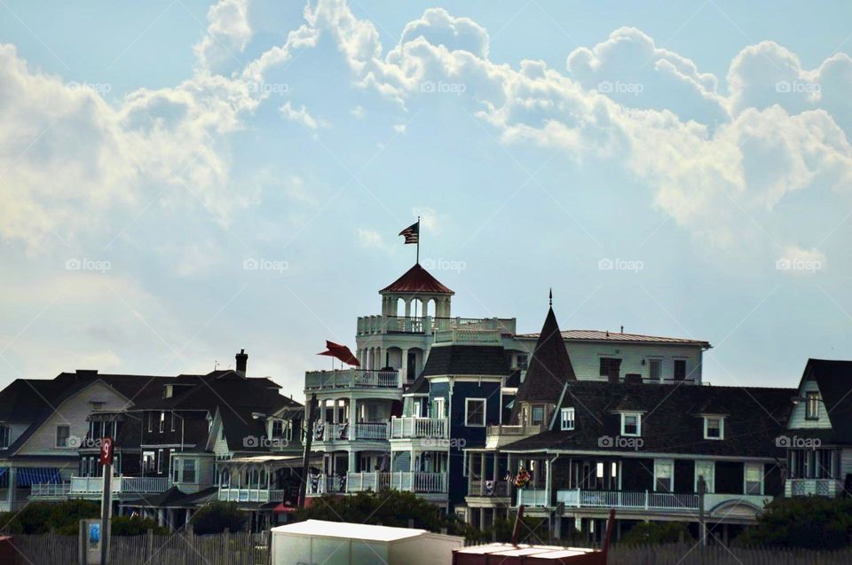 Resorts near beachside.