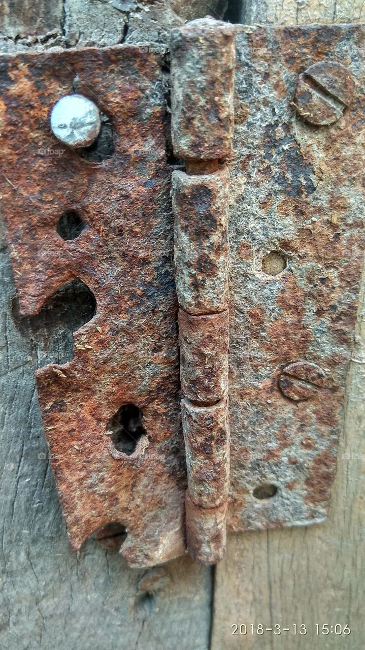 old days...it's over 95years iron with corrosion...