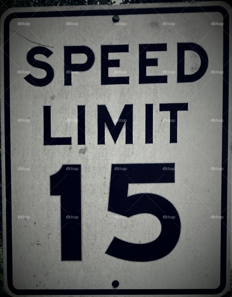 sign for speed limited