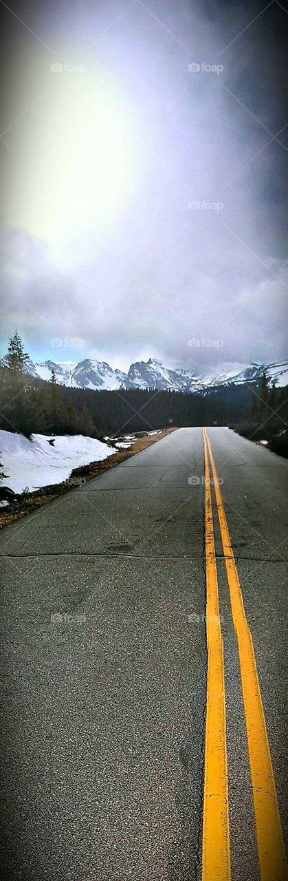 Solitude. Road to Brainard Lake near Ward, Colorado