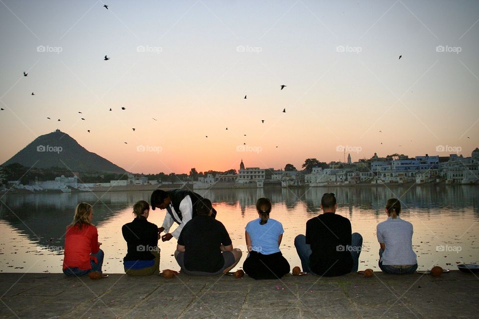 Meditation by the lake