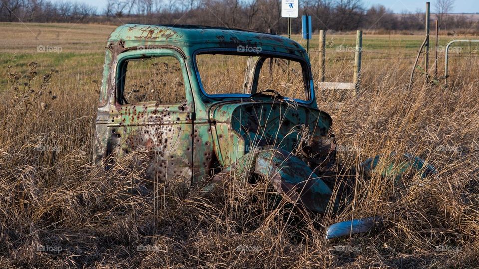 Abandoned truck