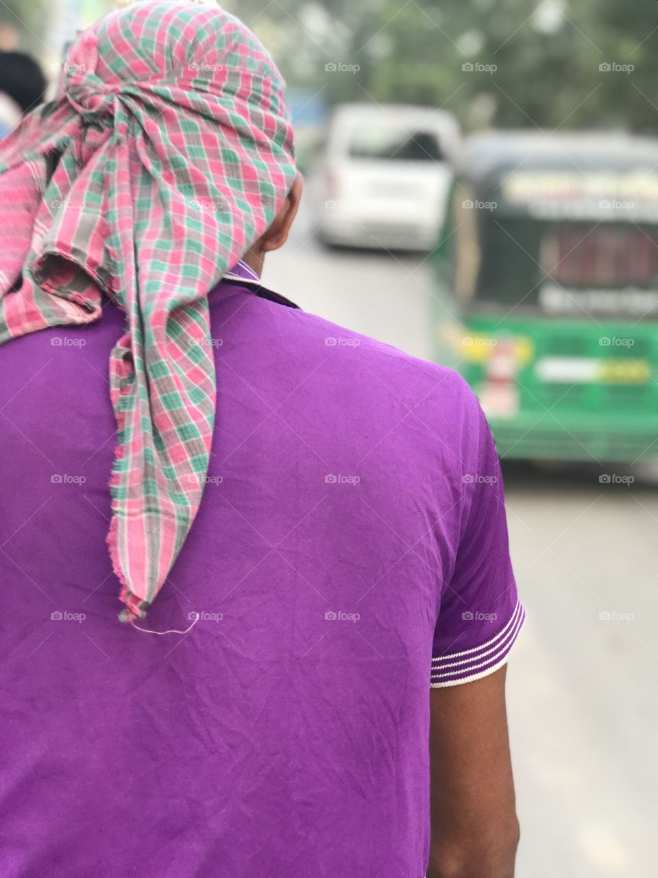 Daily life of a young Rickshaw Puller 