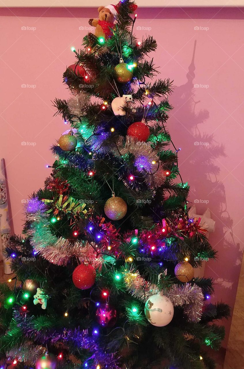 Wonderfully Colored Christmas Tree