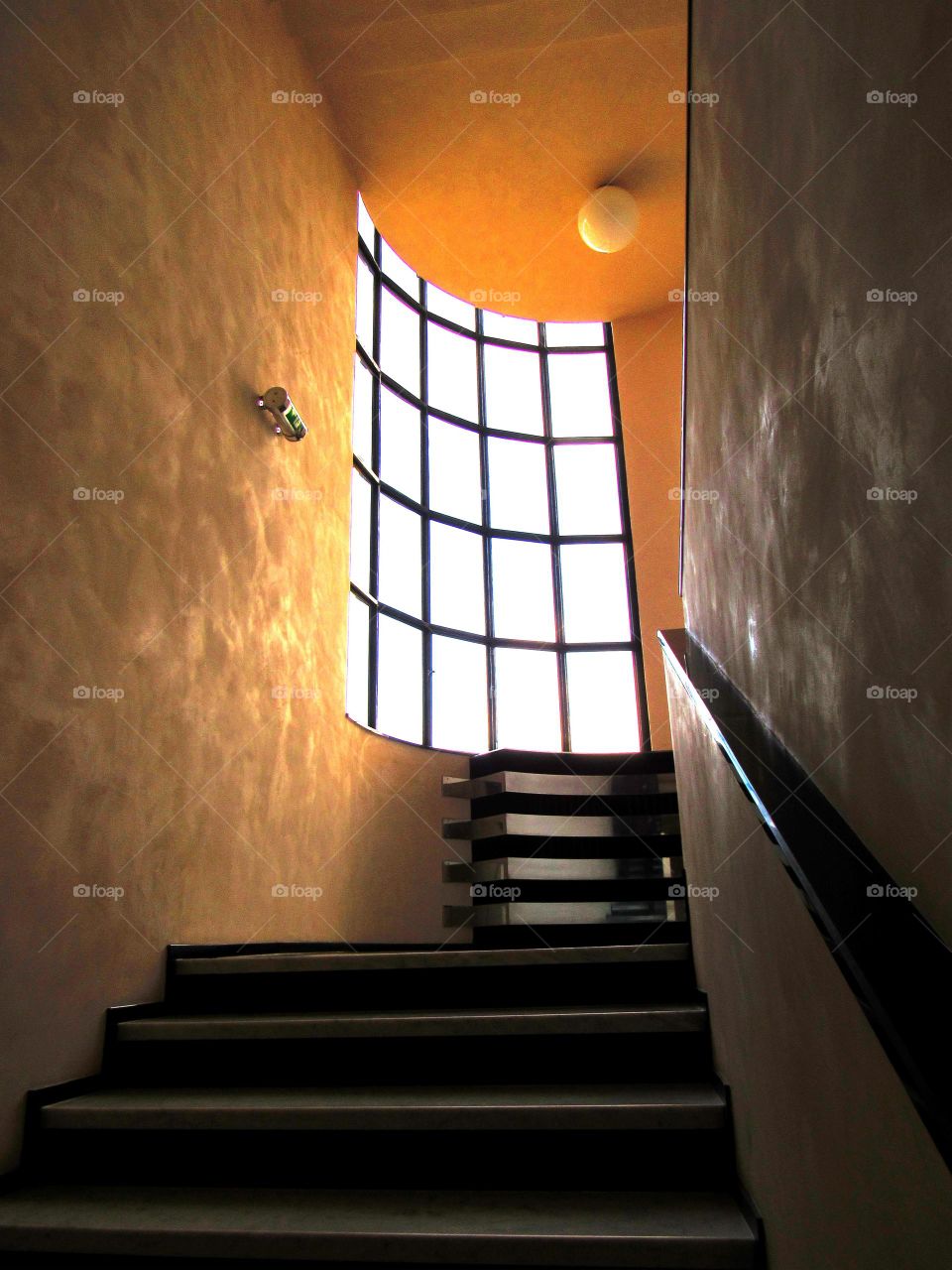 walking up to the light