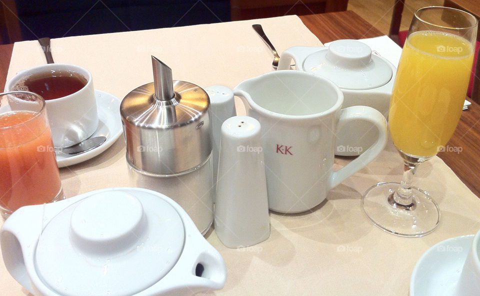 Breakfast time . Breakfast in Budapest 