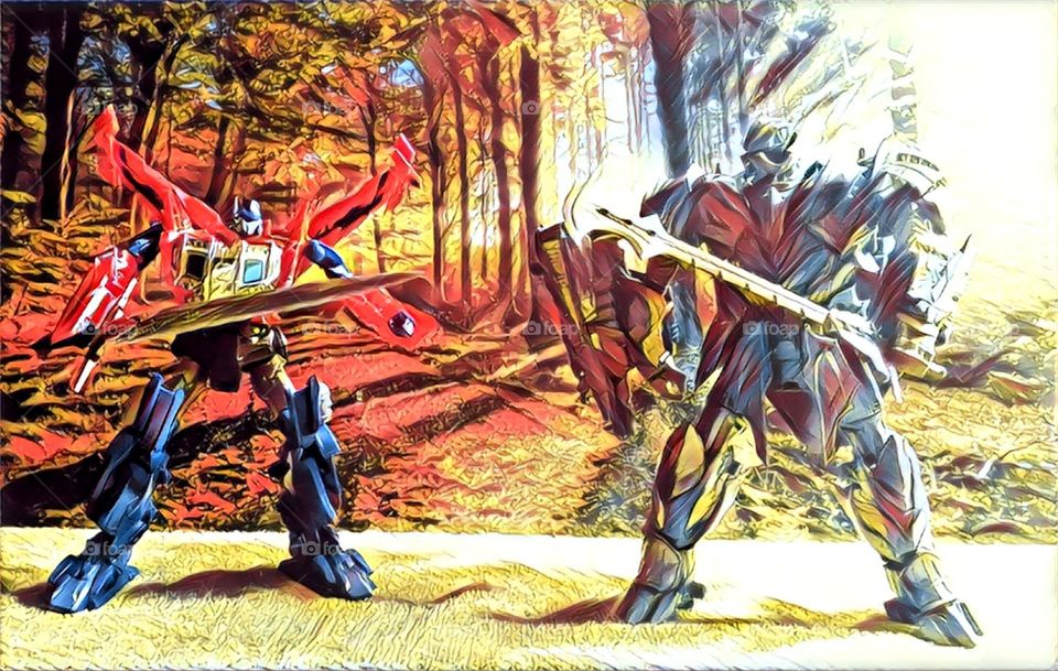 showdown: optimus prime vs Megatron