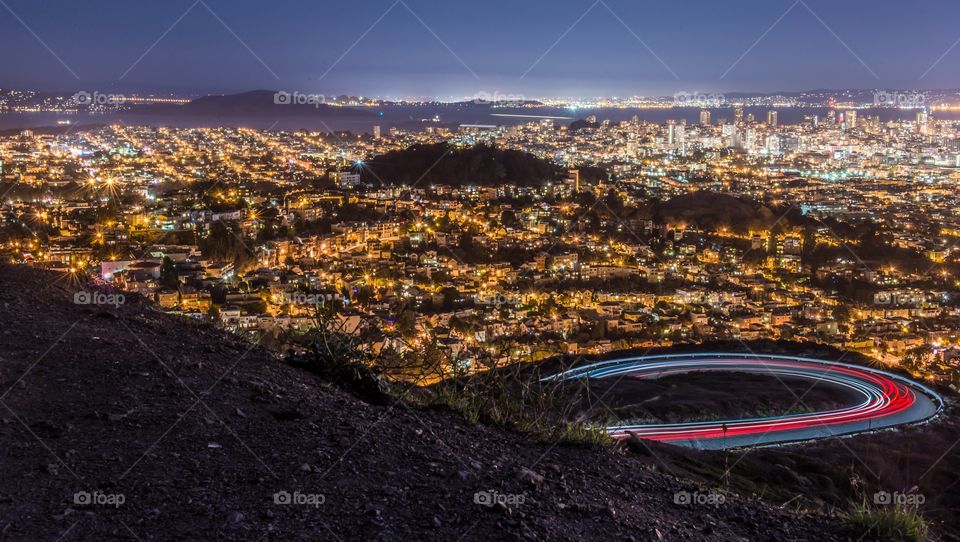 High angle view of cityscape, San Francisco