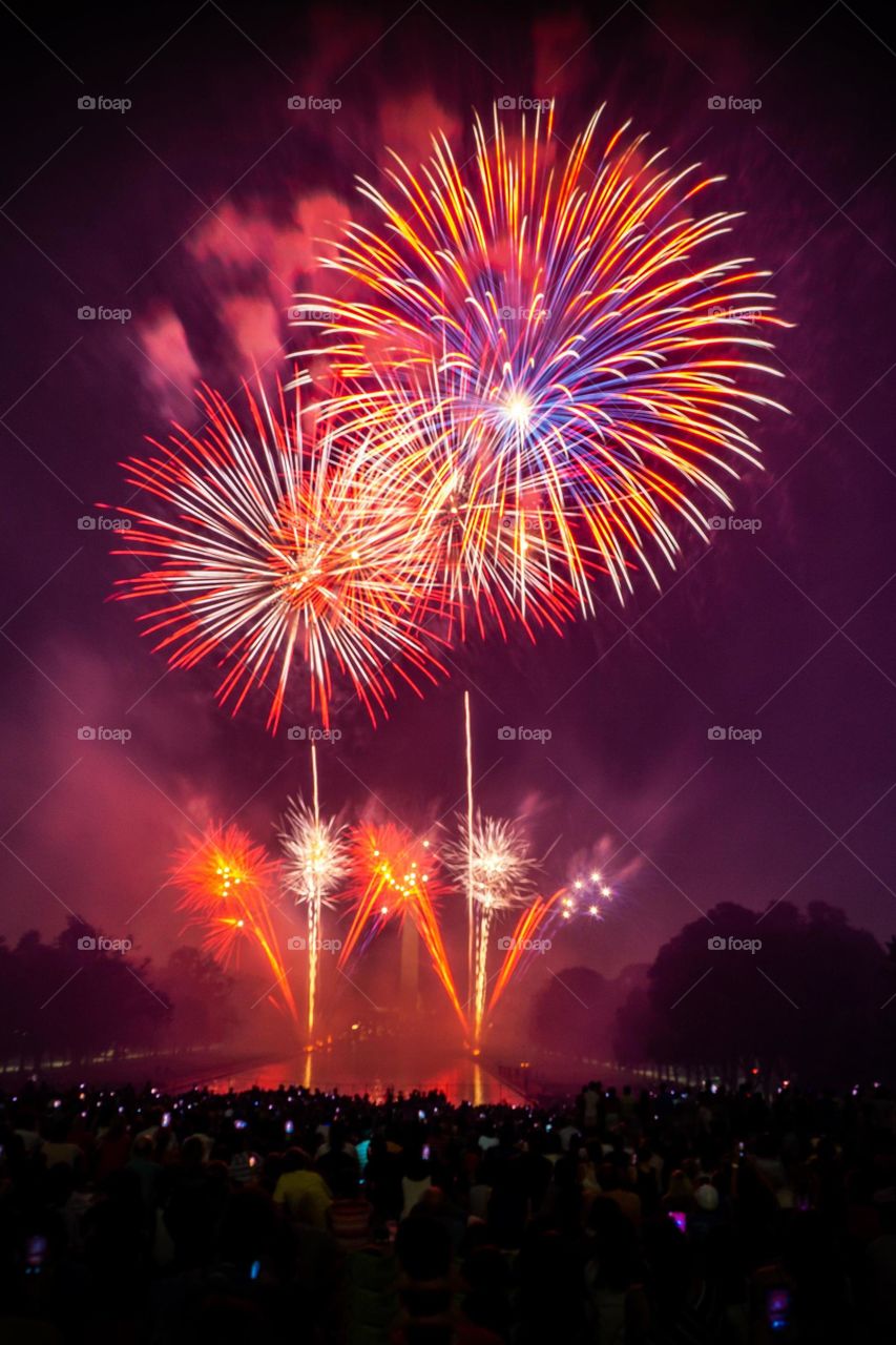 Fireworks are a class of low explosive pyrotechnic devices used for aesthetic and entertainment purposes.