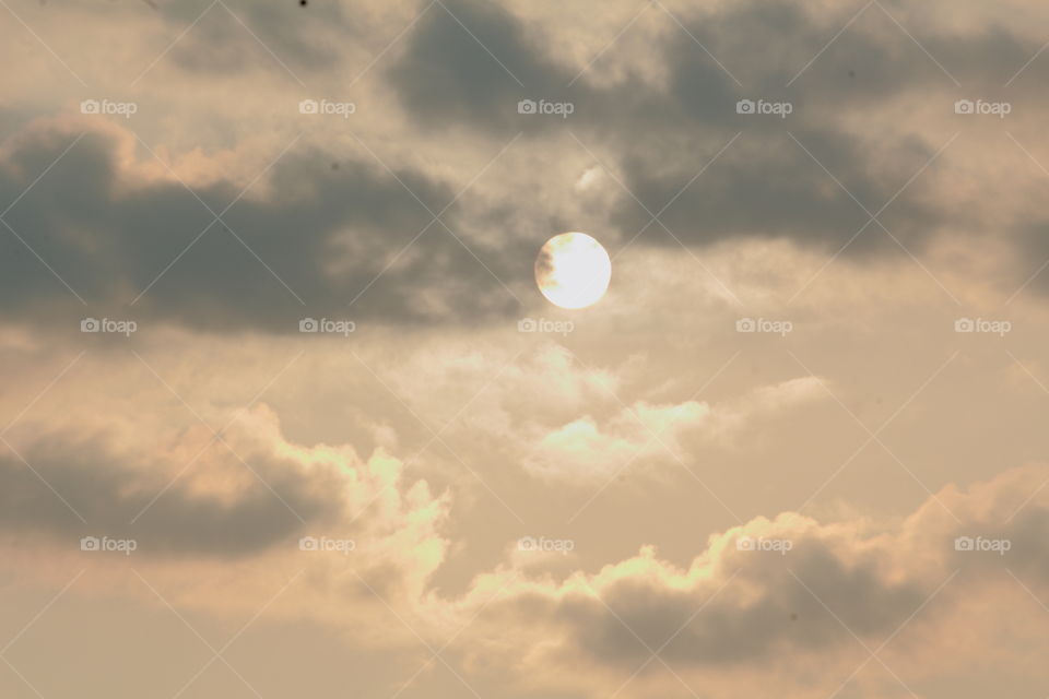 moon in cloud