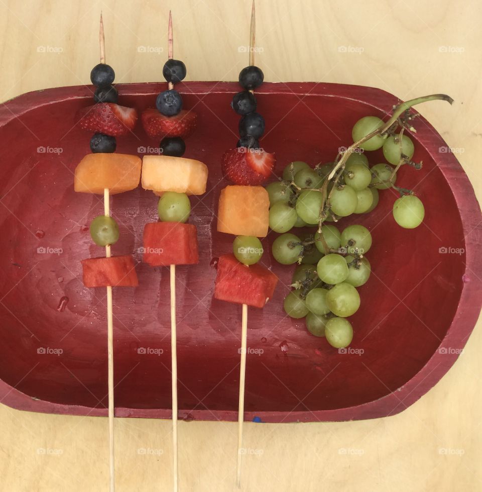 Fruit skewers 