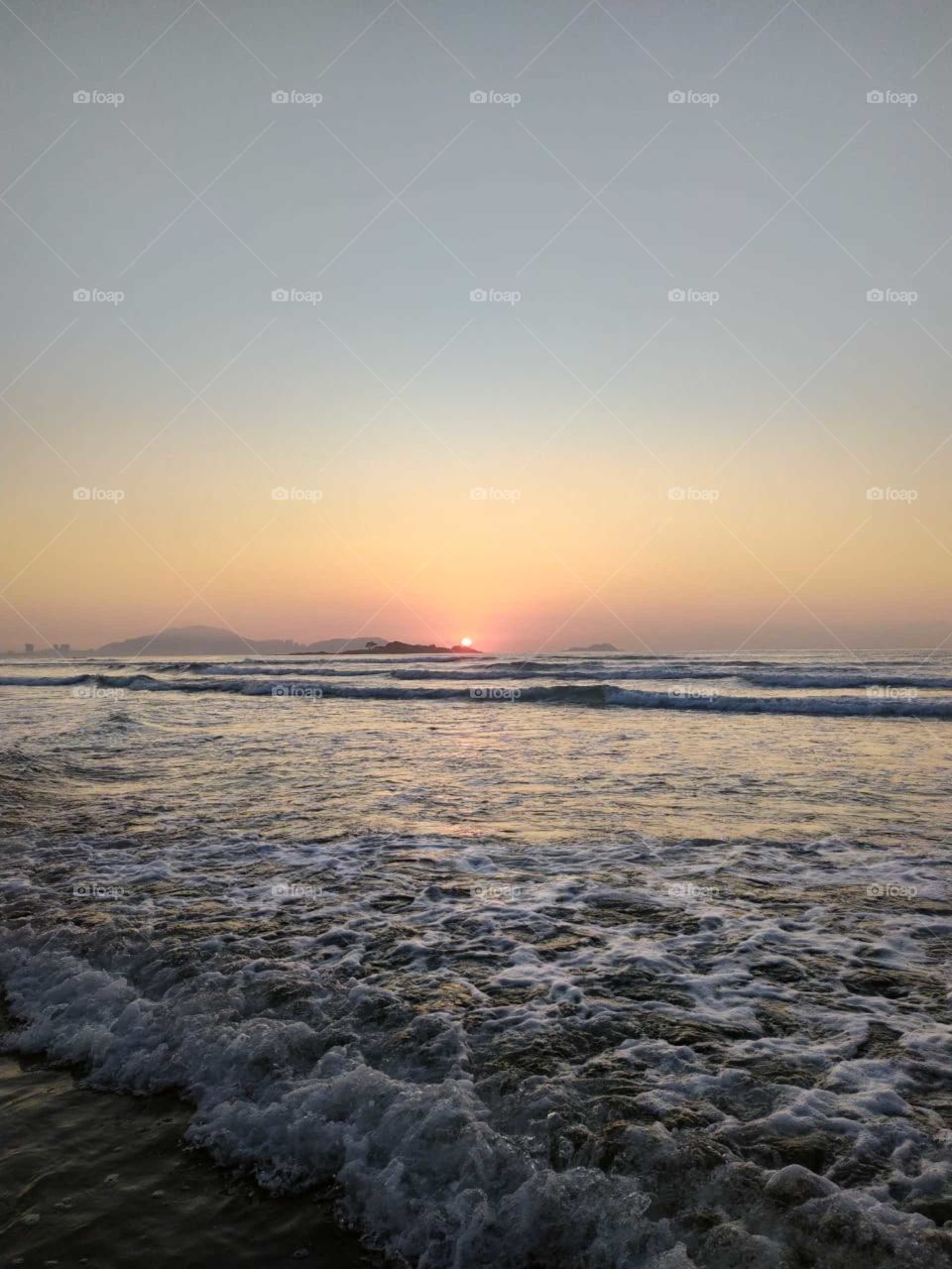 dusk on the beach in Brazil