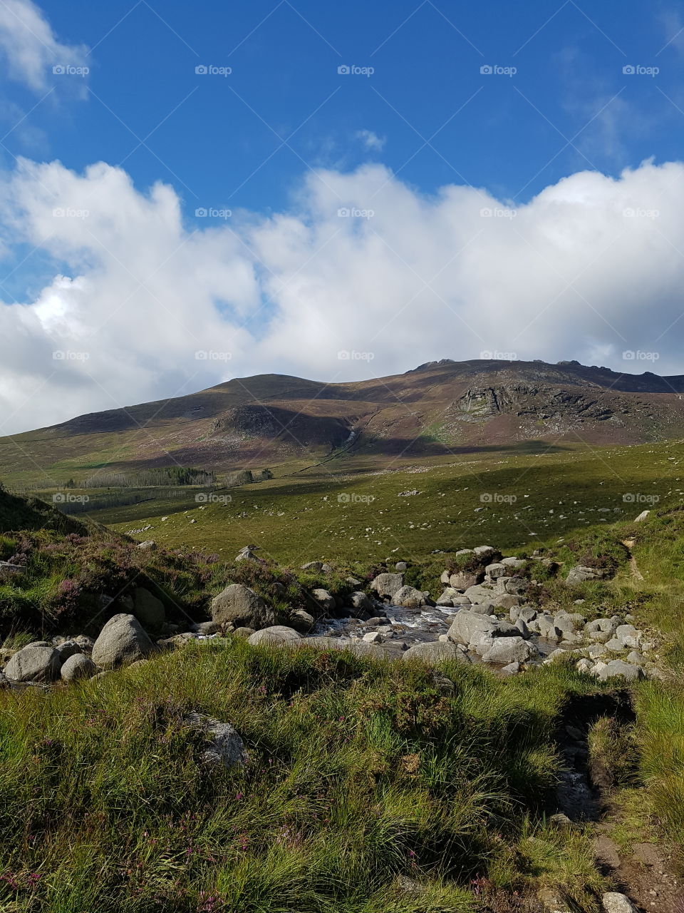 Hiking through the Mourne Mountains in County Down