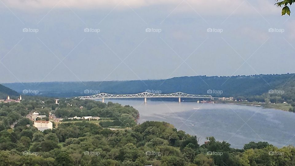 river bridge. Ohio River bridge