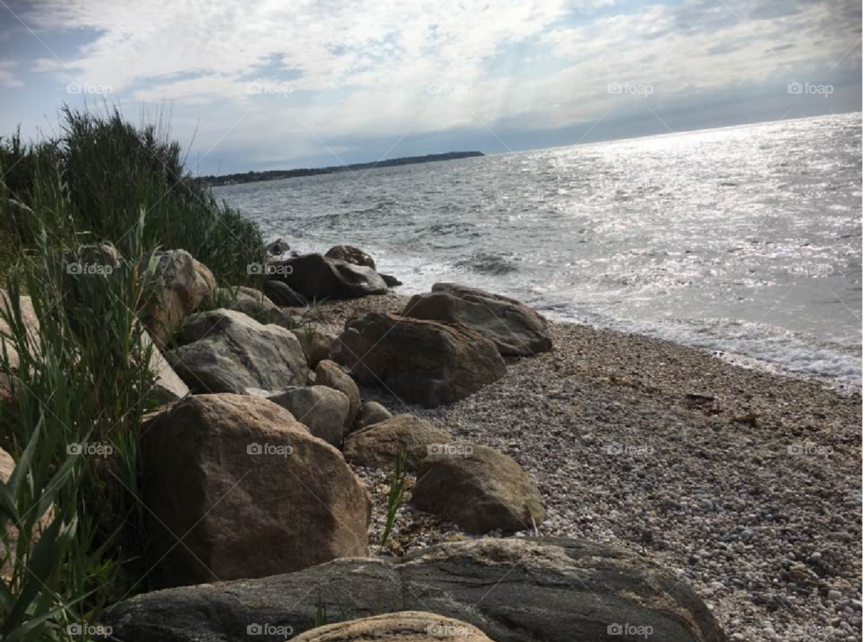 Vacationing in Nantucket on the beach. 