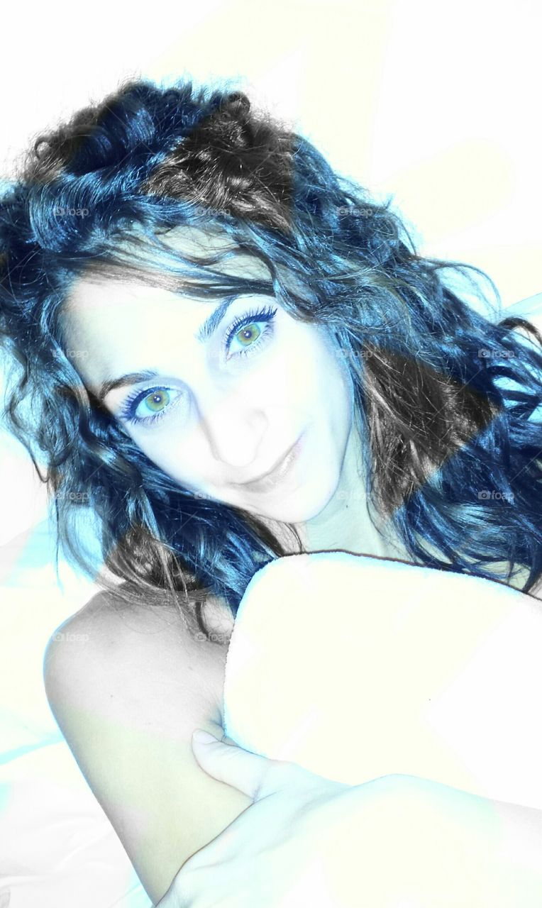 Portrait of happy woman