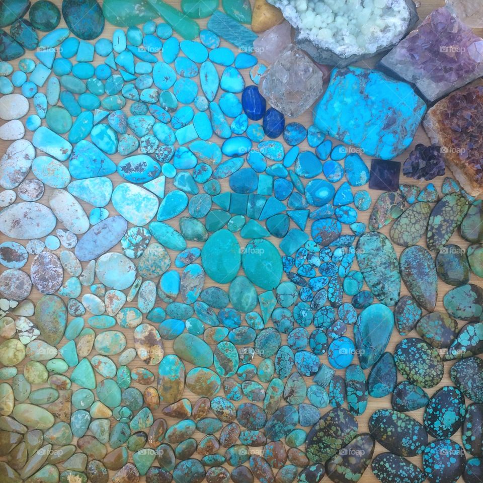 Turquoise stones