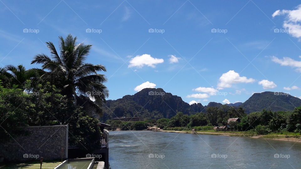 beautiful day in Vangvieng