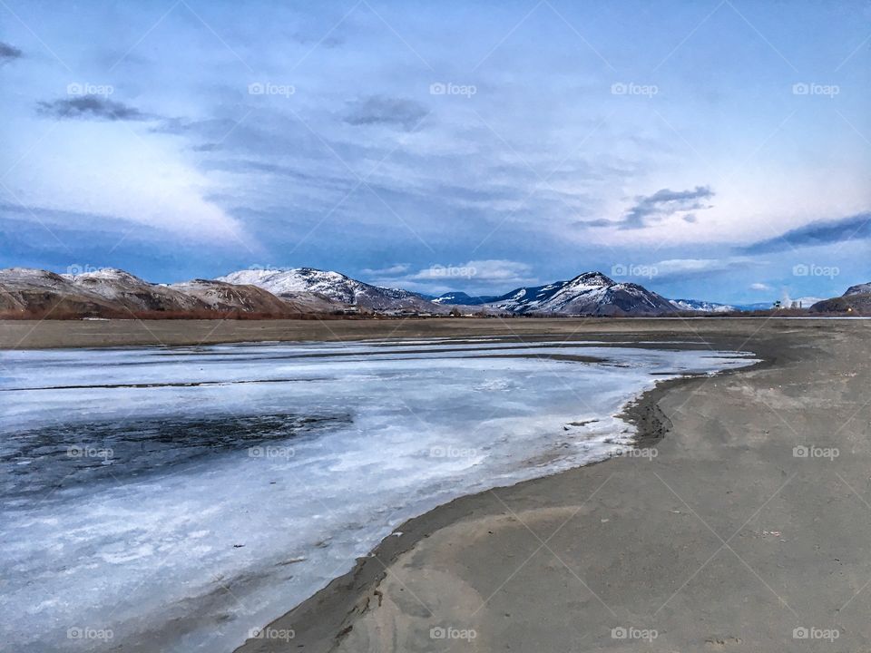 Frozen beach 