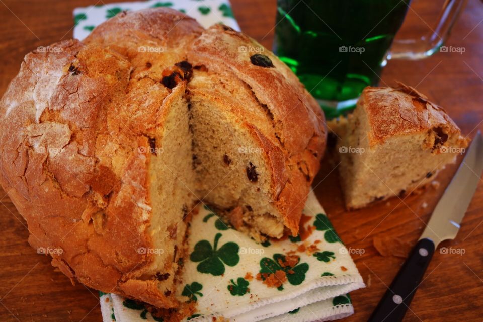 St. Patrick’s Day Tradition- green beer and Irish soda bread.