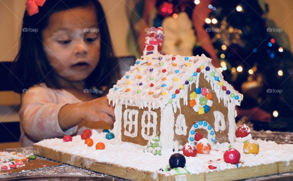Messy ginger bread house 